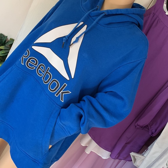 Reebok Hoodie pullover blue jacket tunic top size extra large - Picture 10 of 11